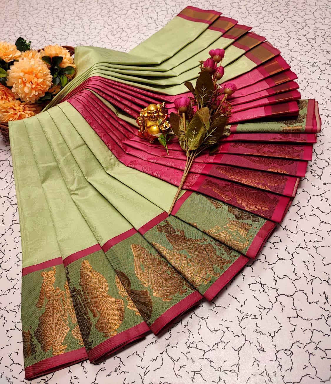 Designer Silk Saree for Women (Copper & Silver Zari Work, 6.25m)