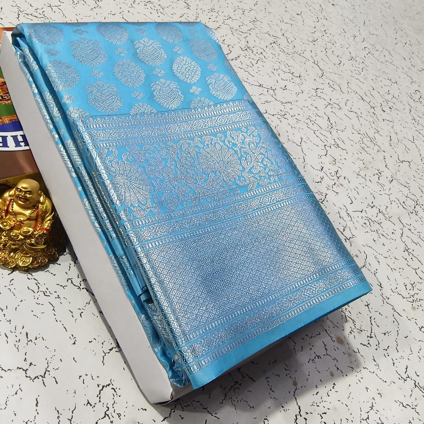 Elite Bridal Pick & Pick Fancy Silk Saree for Women | Samuthrika & Vasthrakala Style Wedding Saree | Rich Contrast Pallu with Running Blouse | Gold, Silver & Copper Zari Woven (Premium Bridal Collection)