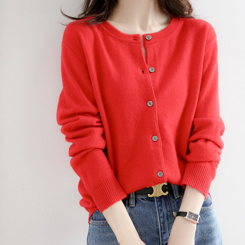 loose long sleeve bottoming sweater