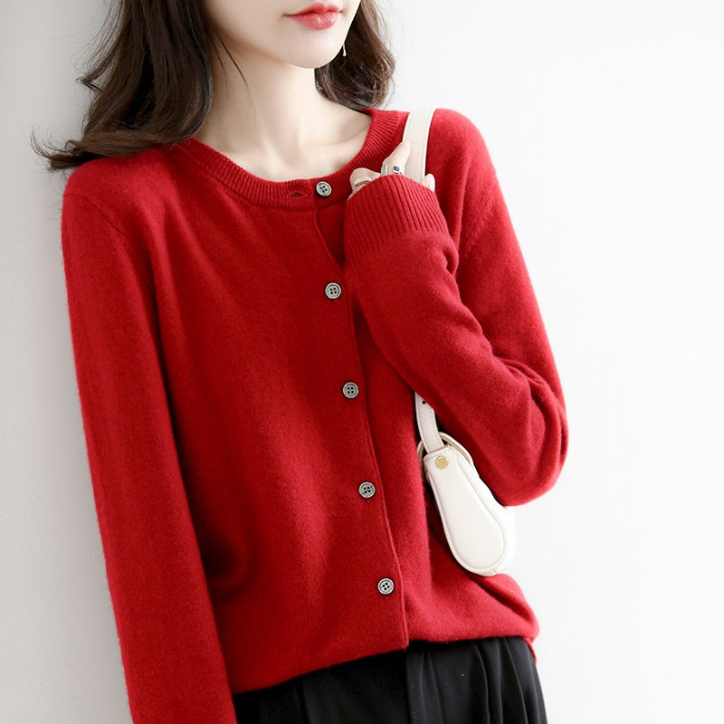 loose long sleeve bottoming sweater