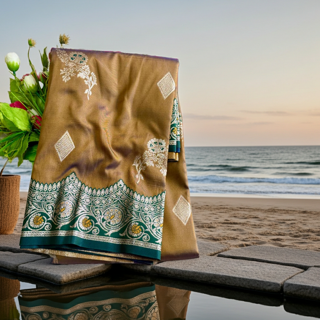 Beautiful Mangalsutra Silk Saree