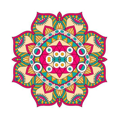 Diwali Rangoli Stickers Mandala