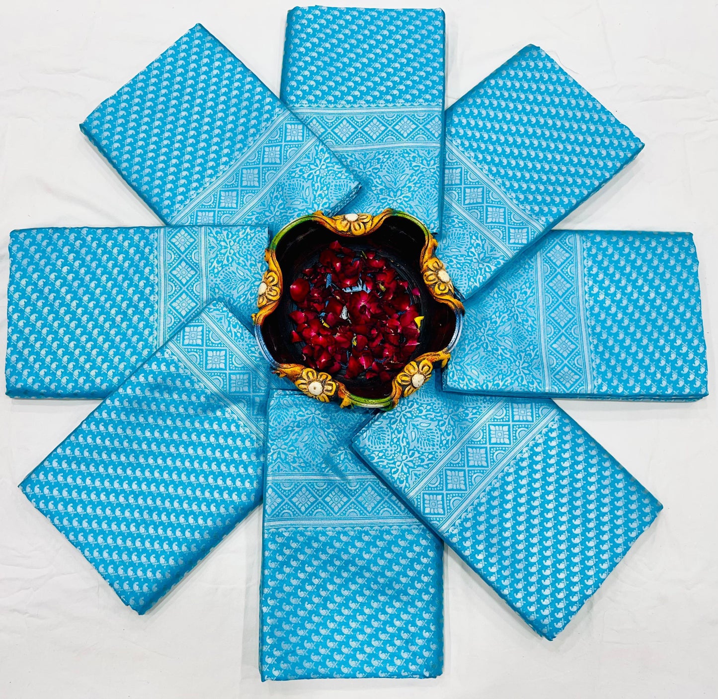 Elegant Soft Silk Saree for Women | Rich Pallu with All-Over Jacquard Weaving | Exclusive Jacquard Border Blouse Piece | Traditional Party & Wedding Wear Saree