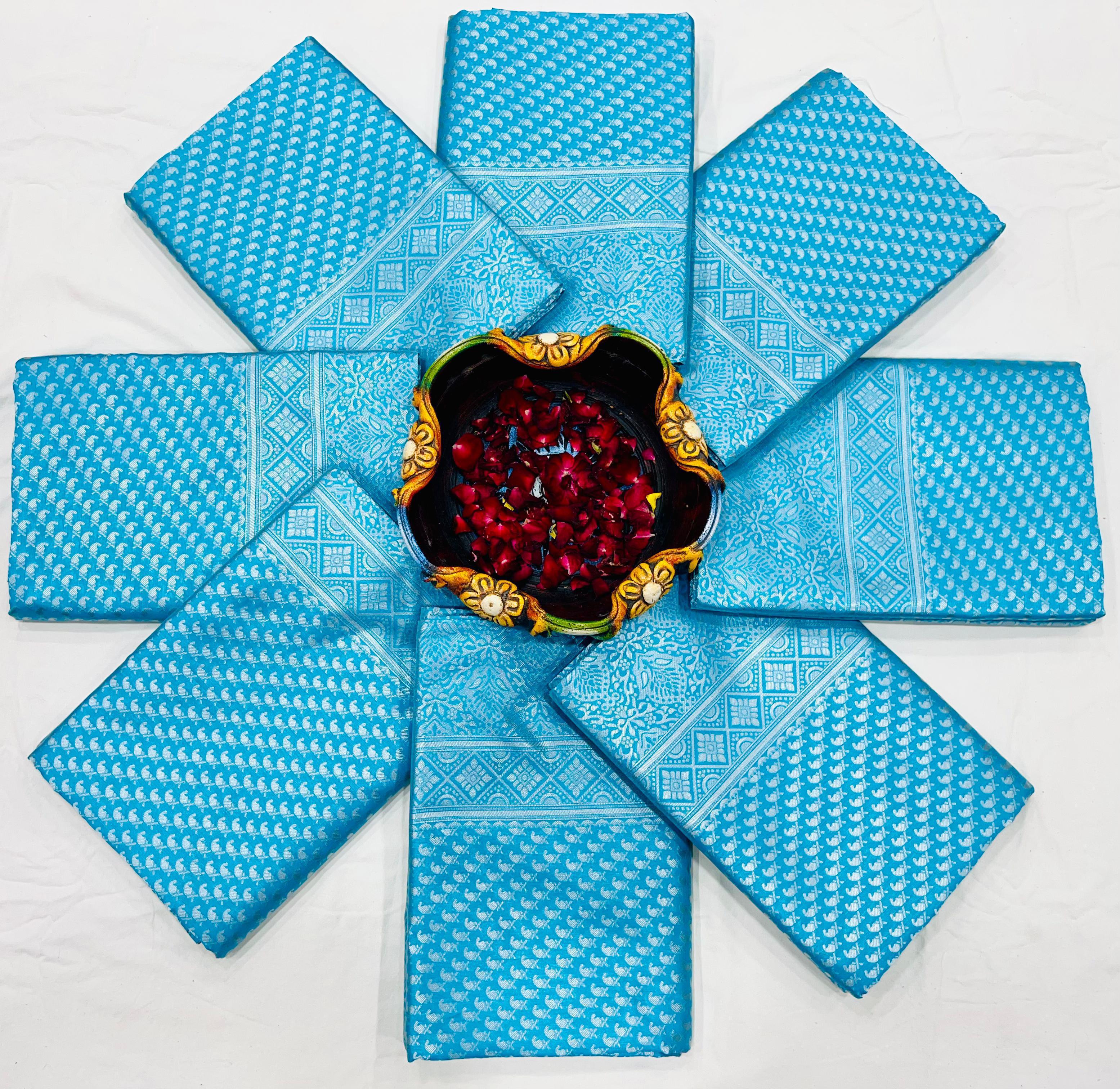 Elegant Soft Silk Saree for Women | Rich Pallu with All-Over Jacquard Weaving | Exclusive Jacquard Border Blouse Piece | Traditional Party & Wedding Wear Saree