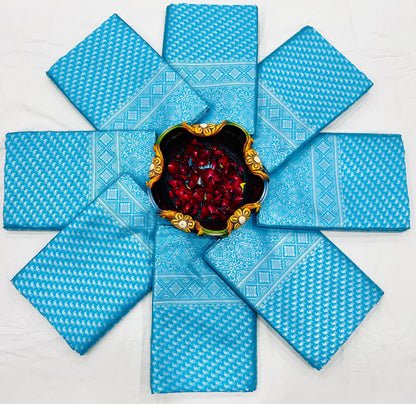 Elegant Soft Silk Saree for Women | Rich Pallu with All-Over Jacquard Weaving | Exclusive Jacquard Border Blouse Piece | Traditional Party & Wedding Wear Saree