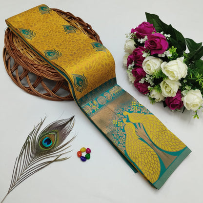 Silk Bridal Saree – 3D Embossed Weaving, Rose Gold Zari, Rich Pallu & Contrast Blouse | Premium Lightweight Wedding Saree