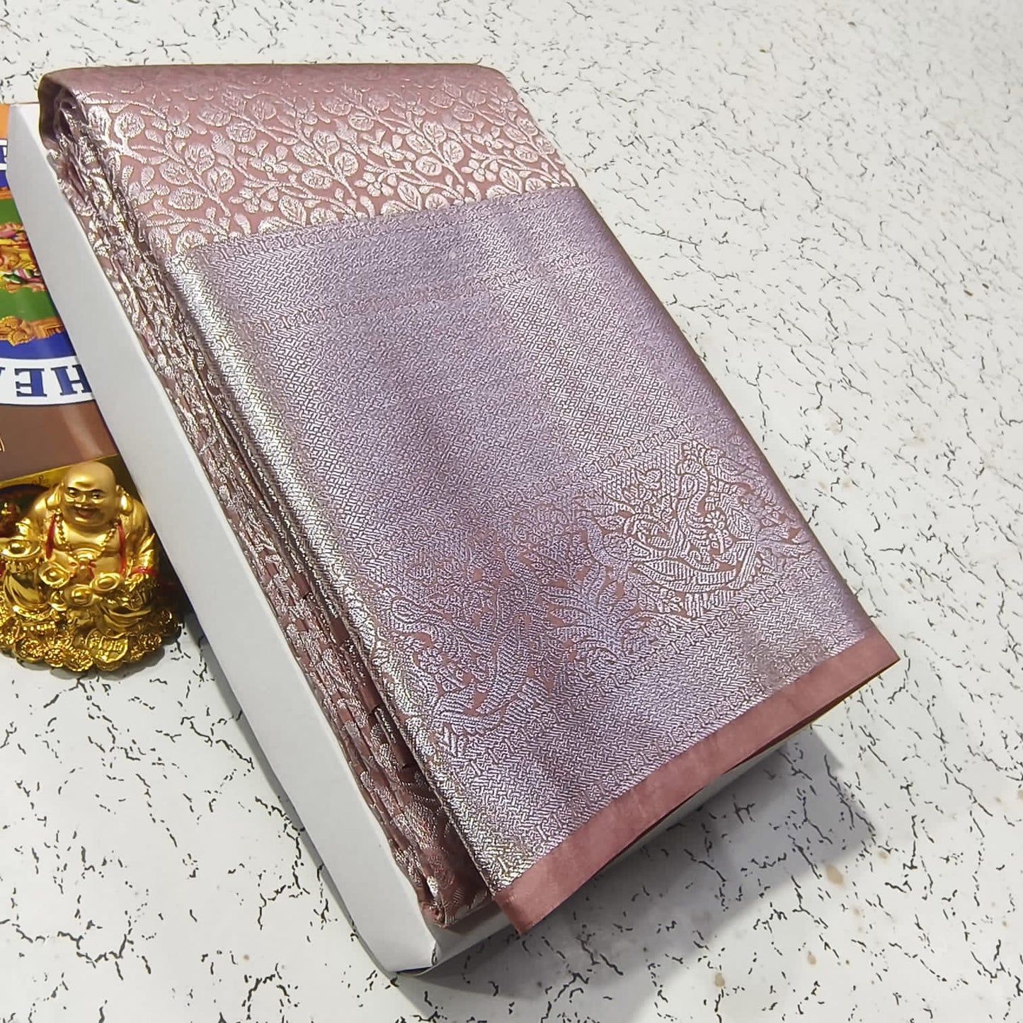 Elite Bridal Pick & Pick Fancy Silk Saree for Women | Samuthrika & Vasthrakala Style Wedding Saree | Rich Contrast Pallu with Running Blouse | Gold, Silver & Copper Zari Woven (Premium Bridal Collection)