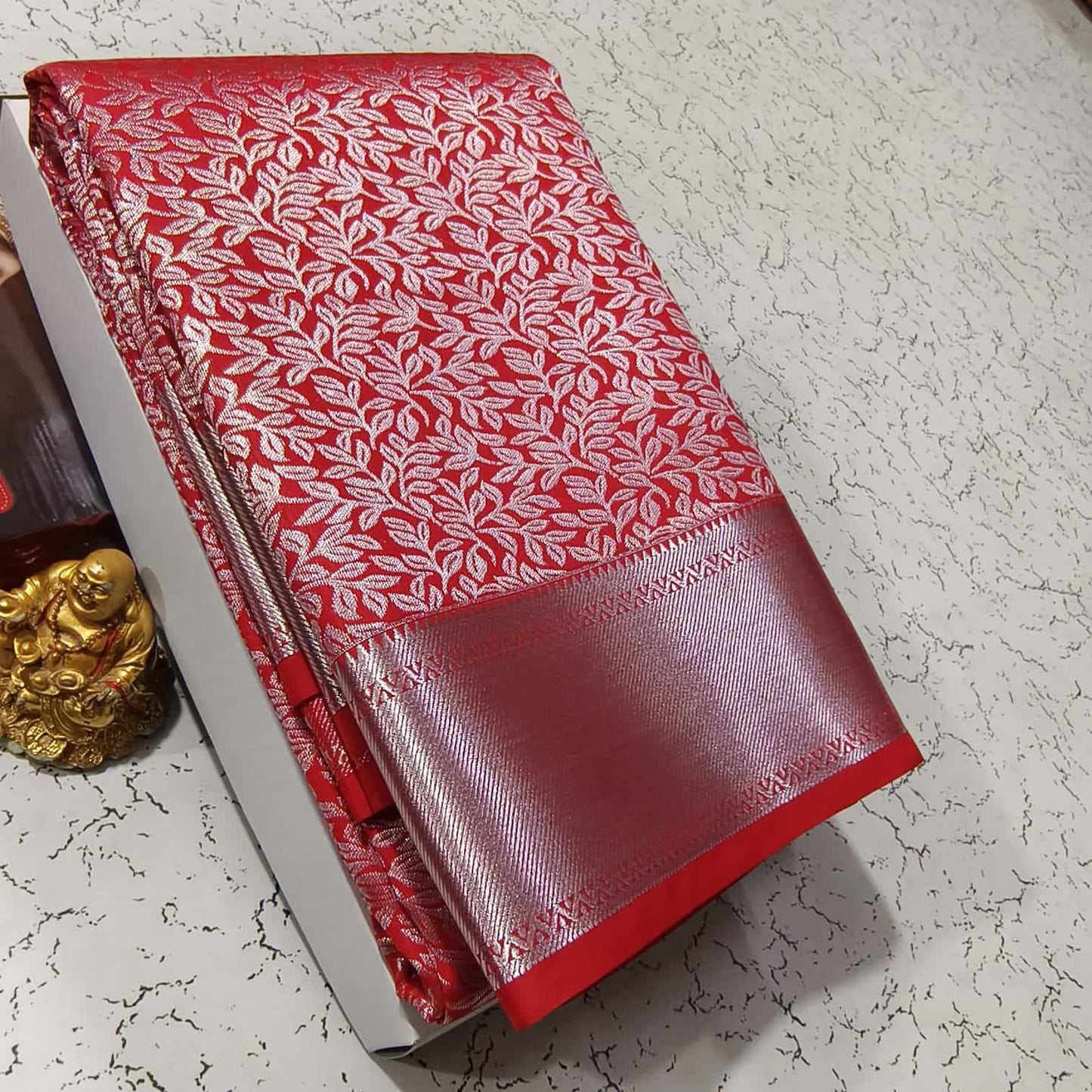 Elite Bridal Pick & Pick Fancy Silk Saree for Women | Samuthrika & Vasthrakala Style Wedding Saree | Rich Contrast Pallu with Running Blouse | Gold, Silver & Copper Zari Woven (Premium Bridal Collection)