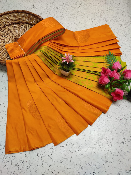 Premium Salem Elampillai Soft Silk Saree with Big Putta Work, Rich Pallu & Blouse – Lightweight