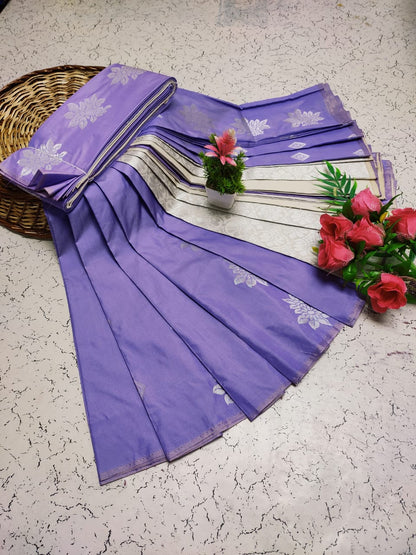 Premium Salem Elampillai Soft Silk Saree with Big Putta Work, Rich Pallu & Blouse – Lightweight