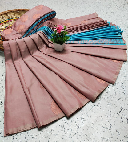 Premium Salem Elampillai Soft Silk Saree with Big Putta Work, Rich Pallu & Blouse – Lightweight