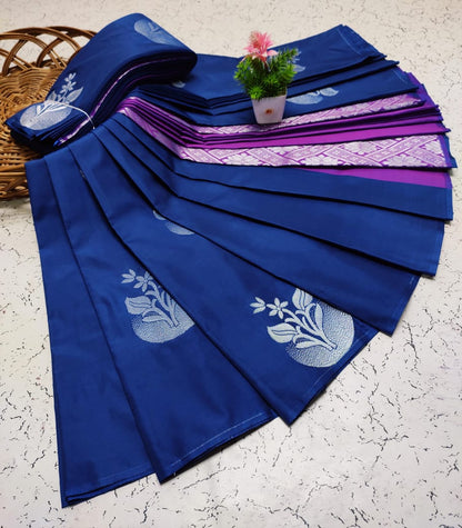 Premium Salem Elampillai Soft Silk Saree with Big Putta Work, Rich Pallu & Blouse – Lightweight