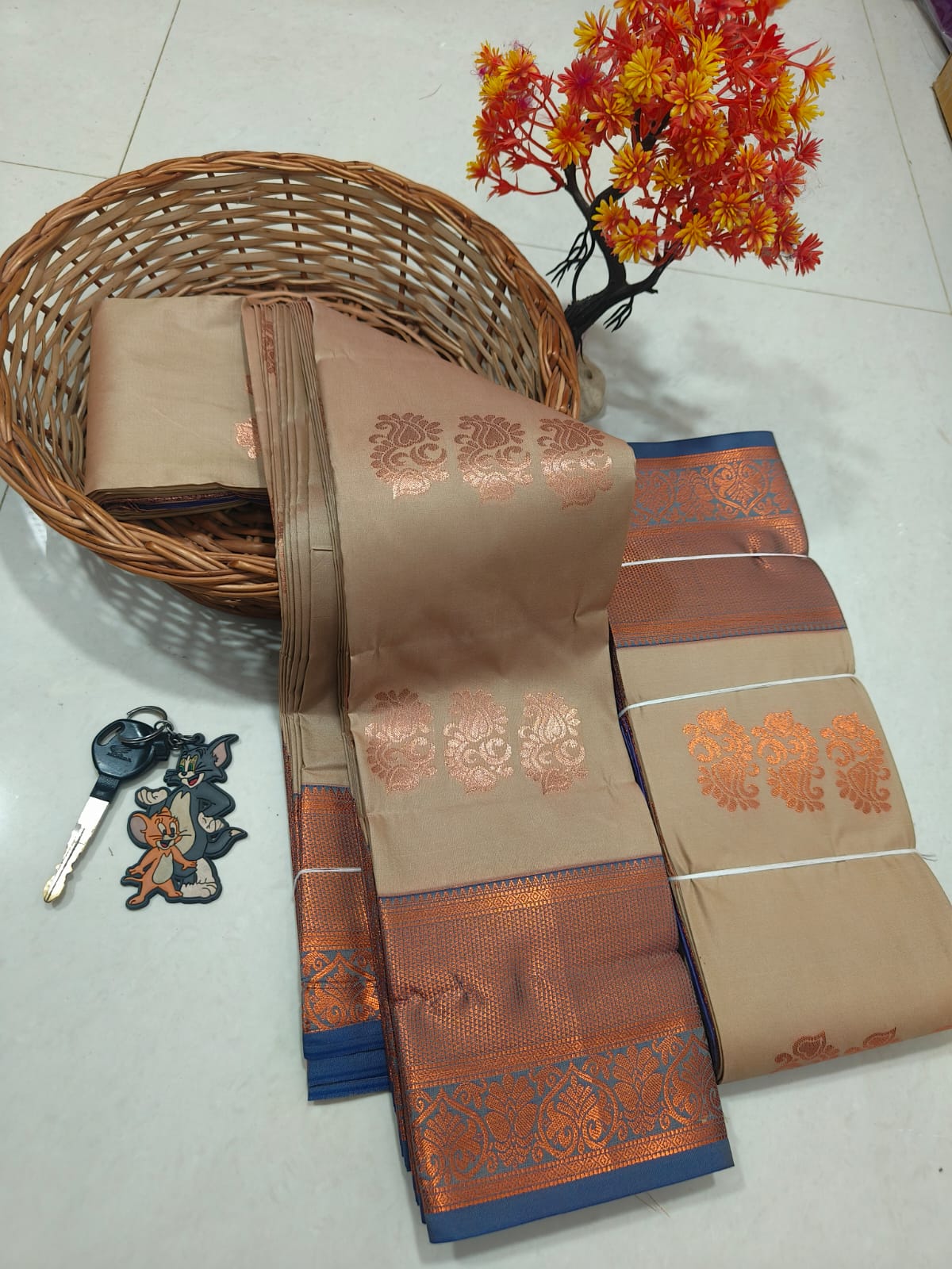 Arani Special TANA Soft Silk Saree for Women | Lightweight Traditional Saree with Grand Motif Design, Contrast Pallu & Blouse | Premium Quality Handloom Soft Silk (Festive & Wedding Wear)