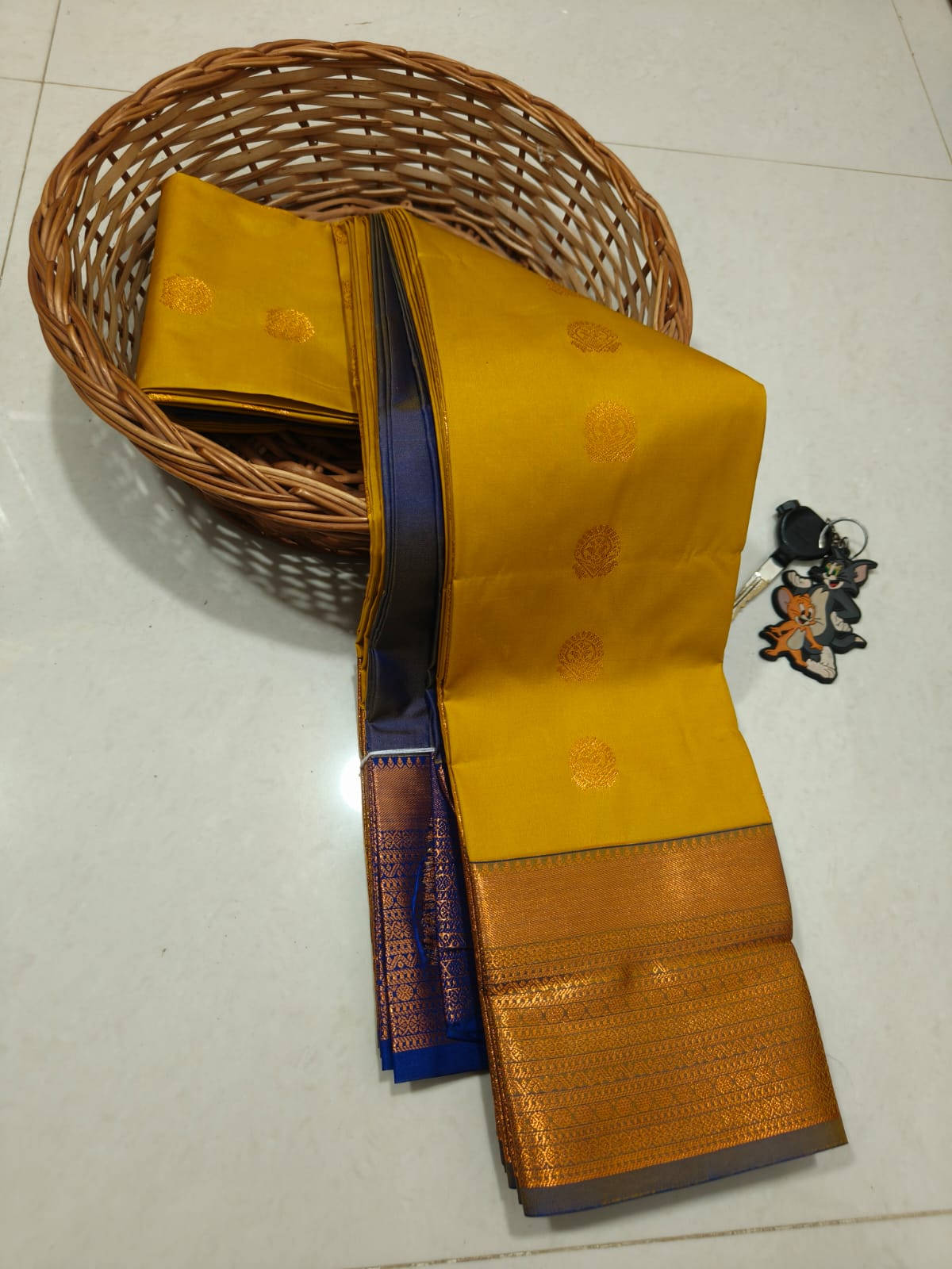 Arani Special TANA Soft Silk Saree for Women | Lightweight Traditional Saree with Grand Motif Design, Contrast Pallu & Blouse | Premium Quality Handloom Soft Silk (Festive & Wedding Wear)