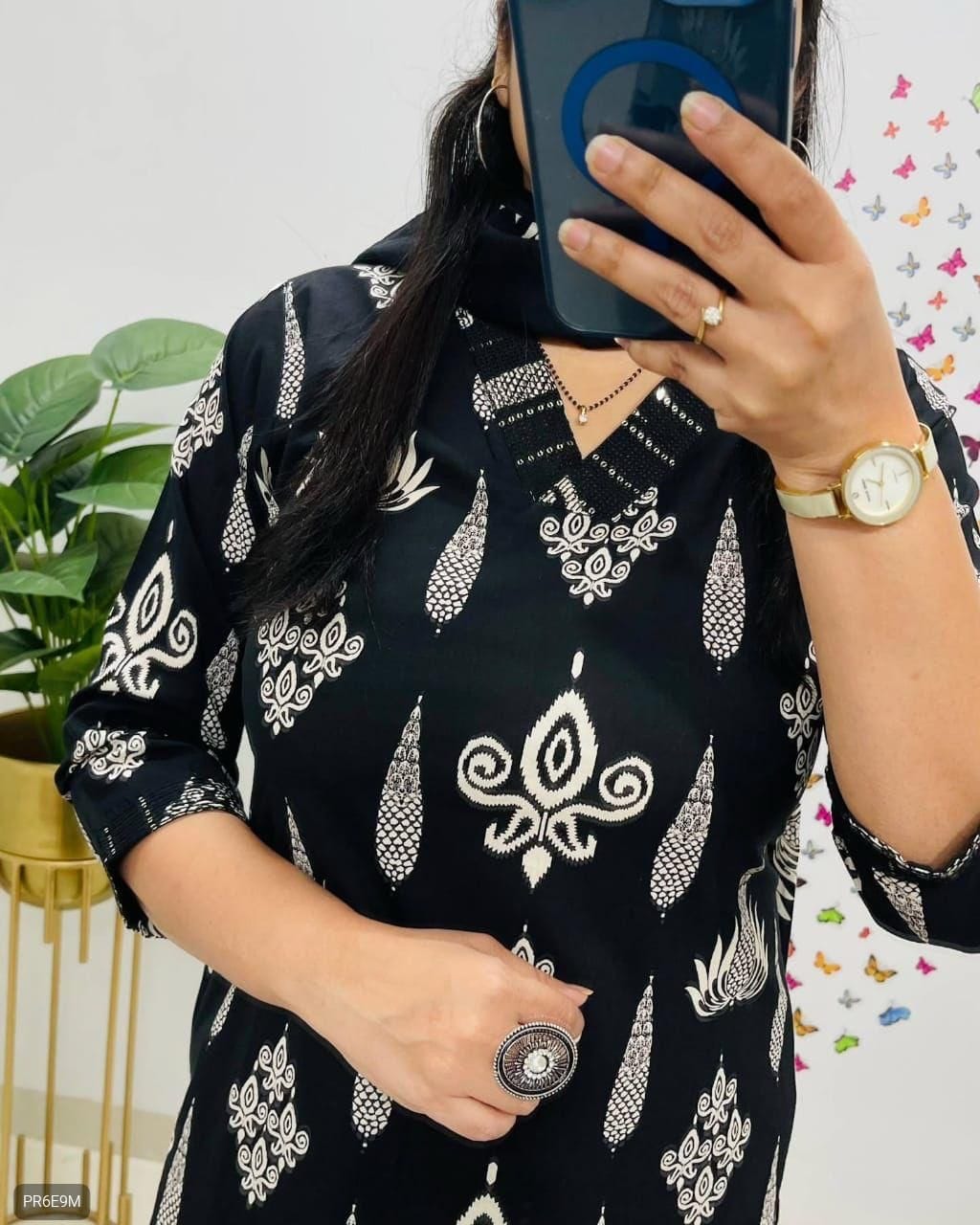 Premium Floral Cotton Kurta Pant Dupatta Set