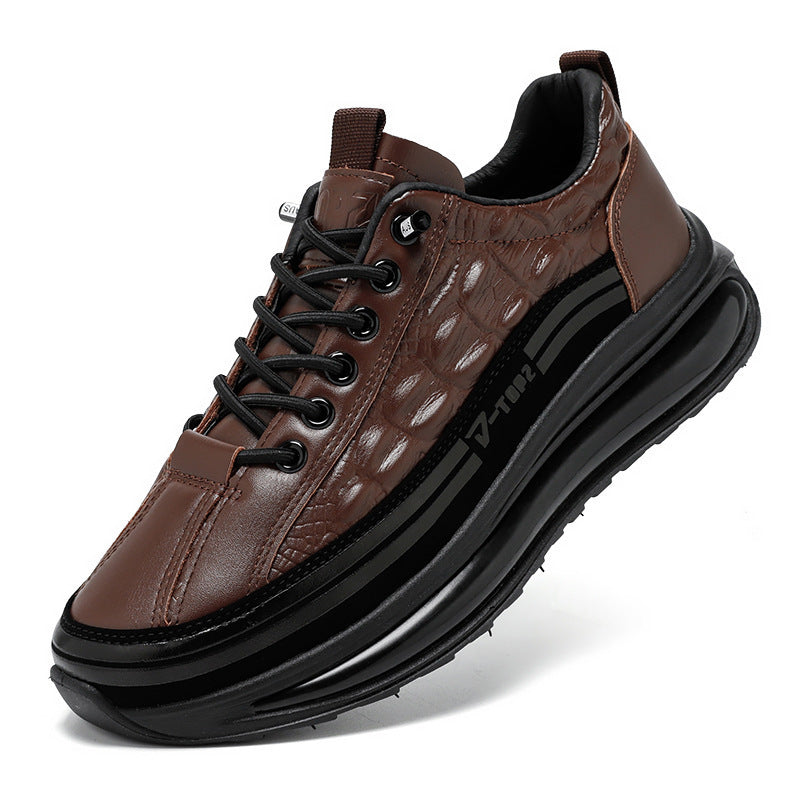New Springautumn Mens Casual Shoes With Thick Soles