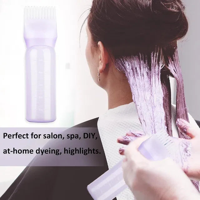 Root Comb Applicator Bottle for Hair Dye & Oil