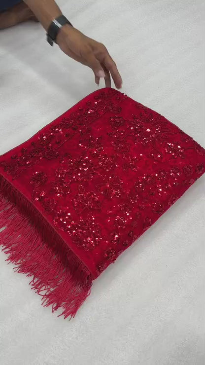 Bollywood Blockbuster Sequins Butterfly Net Saree – Premium Designer Collection