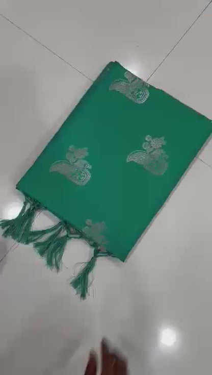 Pure Soft Kanchivaram Pethani Silk Saree with Original Zari Weaving